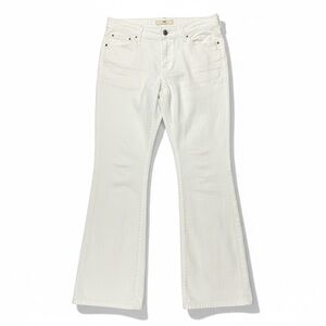 Levi's Women's White 529 Curvy Boot Cut Coastal Cowgirl Boho Style Jeans Size 12